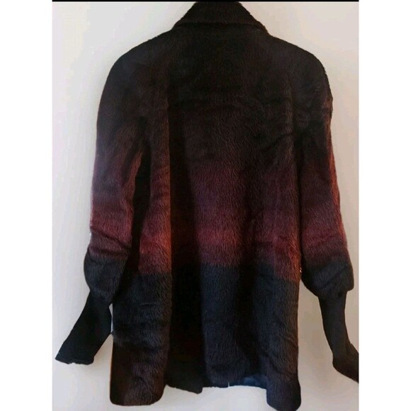 Katherine Kelly Peru Alpaca Wool Blend Ombre Coat Jacket Women’s Size 14 - Picture 2 of 12